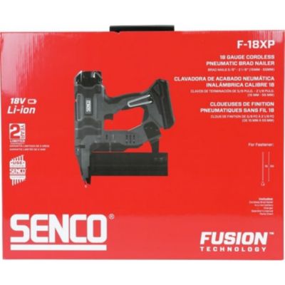Cloueur à brads 18 V Fusion F-18 + 2 batteries 1,5 Ah + chargeur + coffret - SENCO - 6E2501N