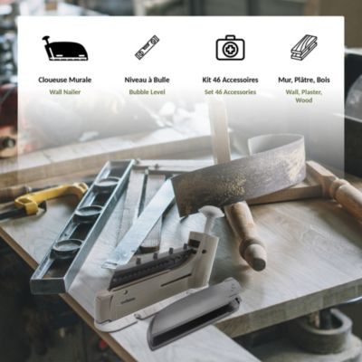 Cloueuse murale Quick Fix FISHTEC pistolet a clous kit 46 accessoires inclus