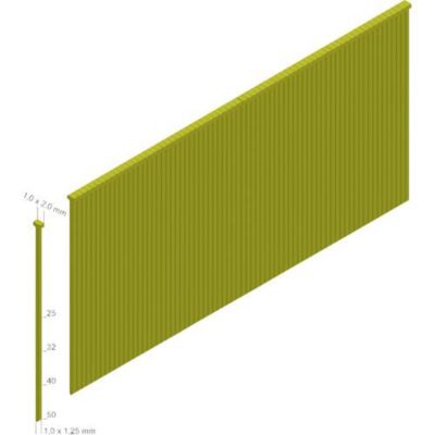 Clous pour cloueur Type J 40 mm - pack 5000 pièces, acier galvanisé revêtu résine