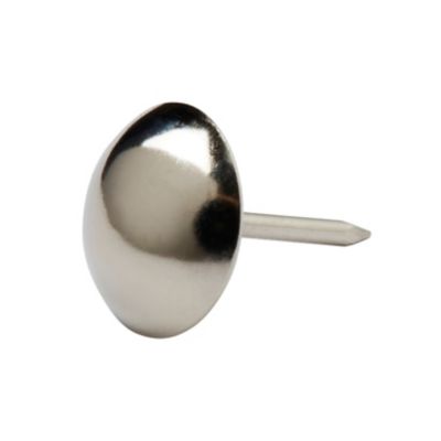 Clous De Tapissier Zaplyte - Tête Plate Argent 19 Mm X 25 Mm - 100 Pièces - NEUF