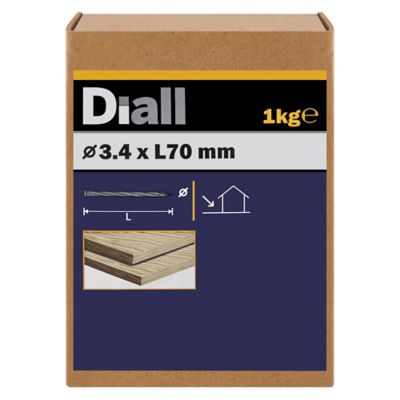 Clous torsadés en acier galvanisé 3,4x70 - 1kg