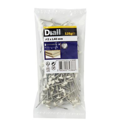 Clous UPVC en acier inoxydable A4 2x40 - 125g