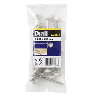 Clous UPVC en acier inoxydable A4 3,35x65 - 125g