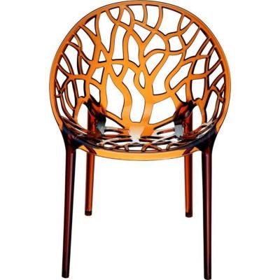 CLP Chaise empilable CRYSTAL / chaise de jardin, résistant à leau et aux rayons ultra-violets, 6 couleurs au choix