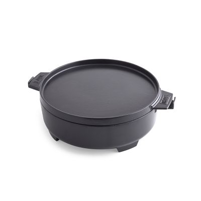 Cocotte 2 en 1 Weber en fonte et acier inoxydable