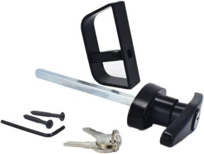 CODEKEY 115 mm Serrure de porte de garage noire, arbre de , kit de ...