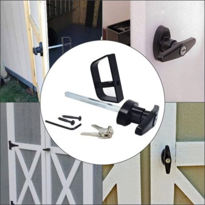 CODEKEY 115 mm Serrure de porte de garage noire, arbre de , kit de ...