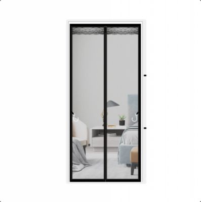 CODEKEY 120x220cm Moustiquaire Magnétique pour Porte , Rideau Magnétique à Mailles Ultrafines Avec Fermeture Automatique, Adapté