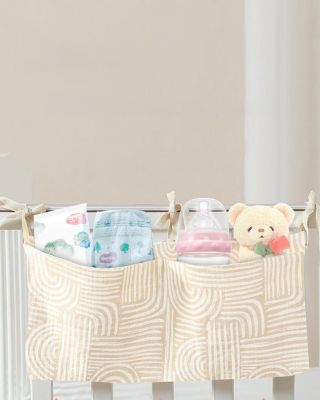 CODEKEY 2 Sac de rangement pour berceau avec  poches, sac de rangement suspendu, organisateur de couches suspendu, sac de rangemen
