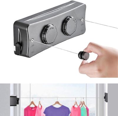 Sèche Linge avec corde rétractable pour l'intérieur de la maison