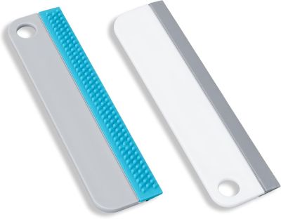 CODEKEY 2X Raclettes à Vitres, Raclettes de Douche, Silicone Raclettes de Nettoyage pour Miroirs, Fenêtres, Surfaces Cuisine, Sall