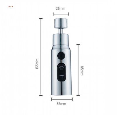 CODEKEY 3 Modes Douchette Evier Cuisine Robinet 360 Degres,  Embout Robinet Cuisine avec Aerateur, Mitigeur Evier Cuisine Tete de