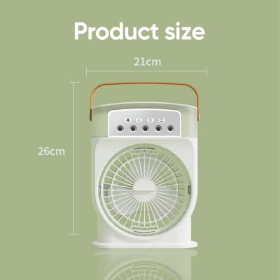 CODEKEY 3 vitesses, Mini ventilateur de climatisation portable, refroidisseur d'air par évaporation, réservoir d'eau de 600 ml, lu