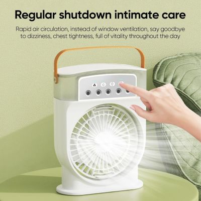 CODEKEY 3 vitesses, Mini ventilateur de climatisation portable, refroidisseur d'air par évaporation, réservoir d'eau de 600 ml, lu