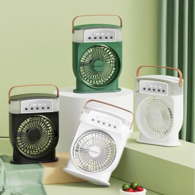 CODEKEY 3 vitesses, Mini ventilateur de climatisation portable, refroidisseur d'air par évaporation, réservoir d'eau de 600 ml, lu