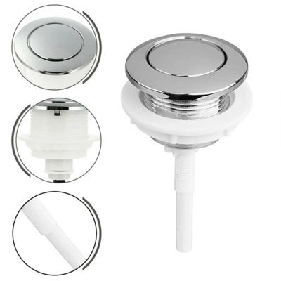 CODEKEY 38 mm Bouton poussoir de réservoir de toilette rond universel de  pour siège de toilette à la maison, salle de bain, hôtel