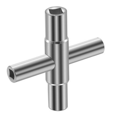 CODEKEY 4 Clé Carrée Voies - Dimensions Intérieures : 6,5 mm/7 mm/8 mm/9 mm - Clé de Purge Pour Boîtier Électrique, Gaz, Eau, Comp