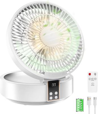 CODEKEY 4000mAh Ventilateur Silencieux Ultra Puissant, Ventilateur de ...