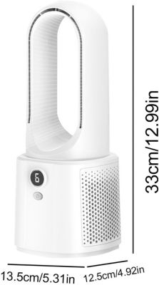 CODEKEY 6 Vitesses Ventilateur Tour Sans Pales - Ventilateur de Table Silencieux à   Ventilateur de Refroidissement de Bureau Rech