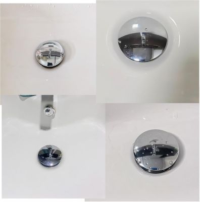 Lot De 2 Bouchons De Vidange à Ressort Laiton M16 X 1,5 M8 - Bonde Pour Lavabo Salle De Bain - Bronze