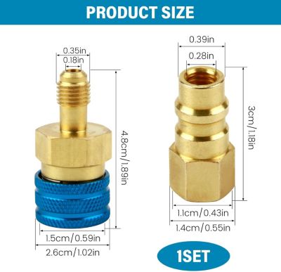 CODEKEY Adaptateurs R1234yf vers R134a, Coupleur Rapide Côté Bas ...