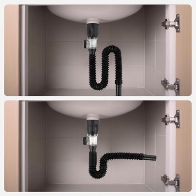 CODEKEY Bonde de lavabo avec trop-plein, tuyau de vidange, pop-up ...