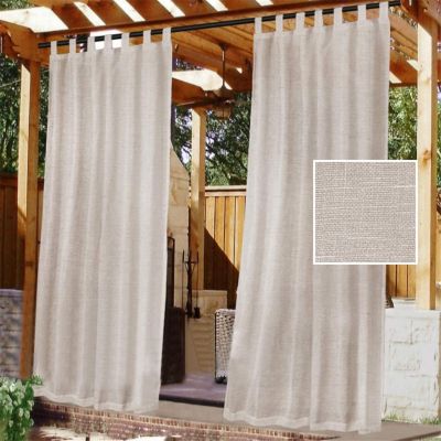 CODEKEY Lot de 2 H240 x L132 cm Rideau Extérieur avec Onglet en Haut - . Rideau Imperméable aux Occultants, Fermeture Velcro, pour