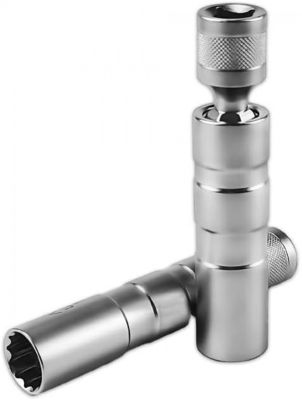 CODEKEY Lot de 2 Pièces de Cle a Bougie, Douille Bougie 14mm / cle a Bougie 16mm, Outil de Démontage de Bougies, Douille à Bougie