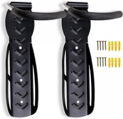CODEKEY Lot de 2 Porte-vélos mural pièces - Support mural noir pour 2 vélos