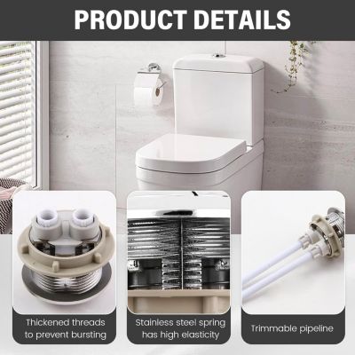 CODEKEY Lot de 2pcs Bouton Poussoir Chasse D'eau 38mm, Universel Bouton ...