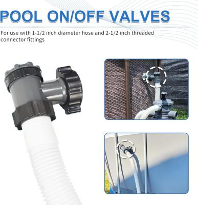 CODEKEY Lot de 2Vanne d'admission/sortie pour pompe de filtration de ...