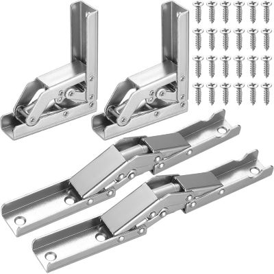 CODEKEY Lot de 4 Pcs Charnières de Porte, Charnières étagère Pliables à 90 Degrés/180 Degrés, Charnières pour étagères Table Conso