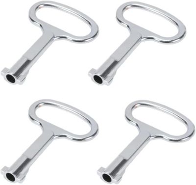 CODEKEY Lot de 4 Pièces (5Mm) Clés D'Armoire, Clés Utilitaires Clés D'Armoire Électrique Clés De Vannes De Compteur D'Eau, Électri