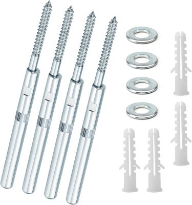 CODEKEY Lot de 4 supports d'étagère flottants invisibles 10 x 100 mm, fixation etagere invisible, support etagere invisible murale