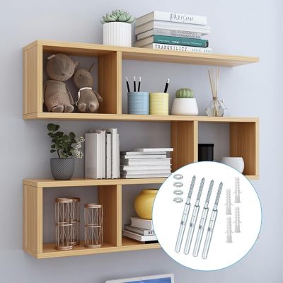 CODEKEY Lot de 4 supports d'étagère flottants invisibles 10 x 100 mm, fixation etagere invisible, support etagere invisible murale