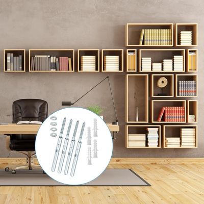CODEKEY Lot de 4 supports d'étagère flottants invisibles 10 x 100 mm, fixation etagere invisible, support etagere invisible murale