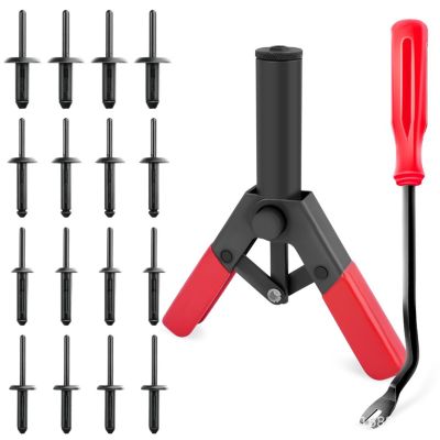 CODEKEY Lot de 82 Pistolets à Rivets en Plastique, Outil de Retrait de Fixation et Assortiment de Rivets Pop universels pour l'ins