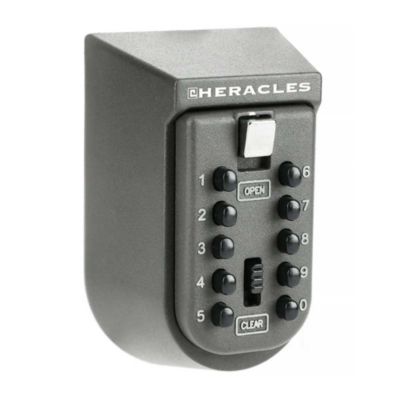 Coffre a cles HERABOX HERACLES mini alu gris fonce 11 boutons