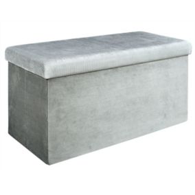 Coffre banc pliable design velours Giulia