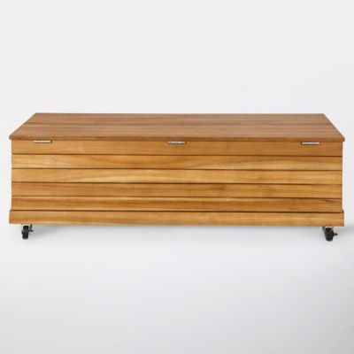 Coffre de jardin 200 litres Blooma Denia en bois l.115,8 x P.46 x H.36,2 cm