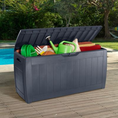 Coffre de jardin 270L Hollywood anthracite