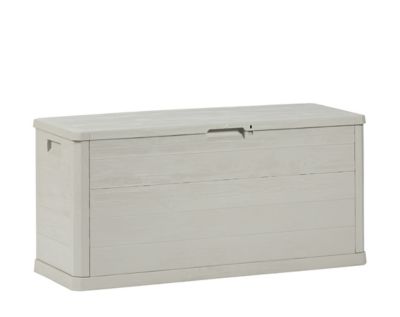 Coffre de jardin 280 L, l.117 x H.56 x P.45 cm, taupe, Toomax Woody's