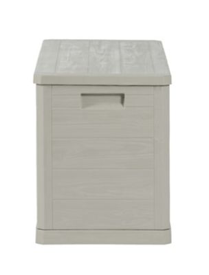Coffre de jardin 280 L, l.117 x H.56 x P.45 cm, taupe, Toomax Woody's