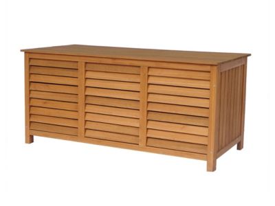 Coffre de jardin en bois "Macao"  130 x 64 x 60 cm  Marron