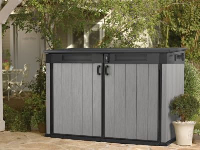 Keter Coffre De Rangement Jumbo 2020L - Coffre De Jardin Extérieur Polyvalent Avec Couvercle Hydraulique