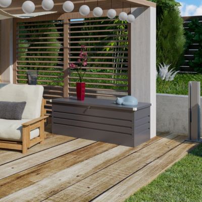 Coffre de jardin métal 700 L grande contenance