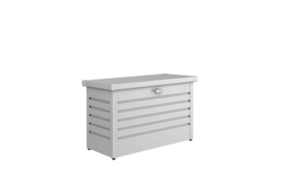 Coffre de jardin métal 195 L, l.101 x H.61 x P.46 cm, gris argent, Biohort T100