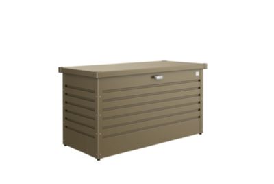 Coffre de jardin métal 460 L, l.134 x H.71 x P.62 cm, bronze, Biohort T130