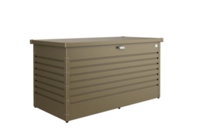 Coffre de jardin métal 830 L, l.160 x H.83 x P.79 cm, bronze, Biohort T160HIGH