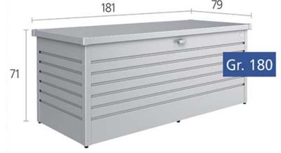 Coffre de jardin métal Biohort T180 bronze 800L
